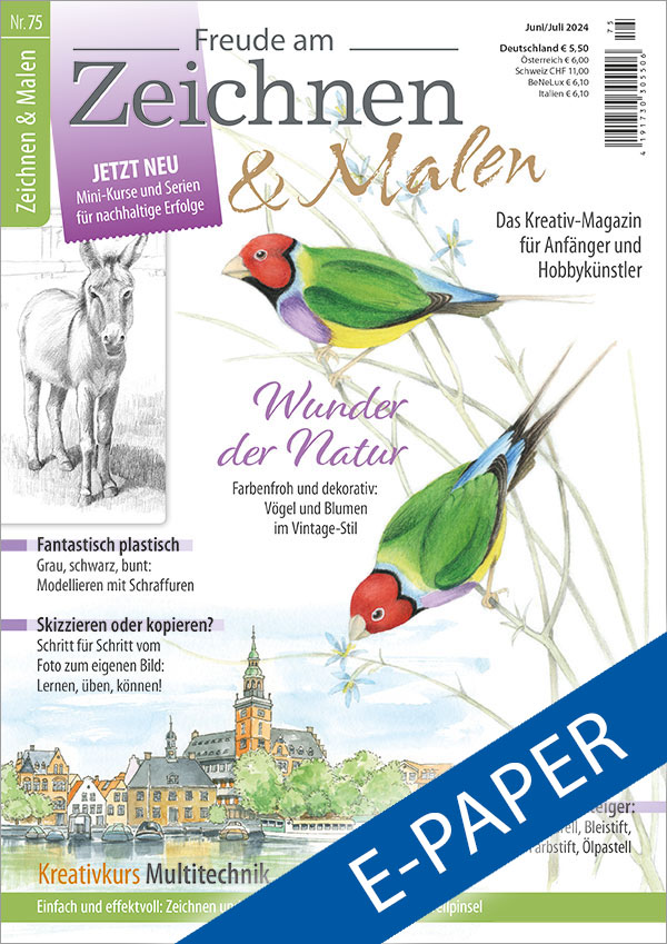 Freude am Zeichnen & Malen Nr. 75 Titel epaper